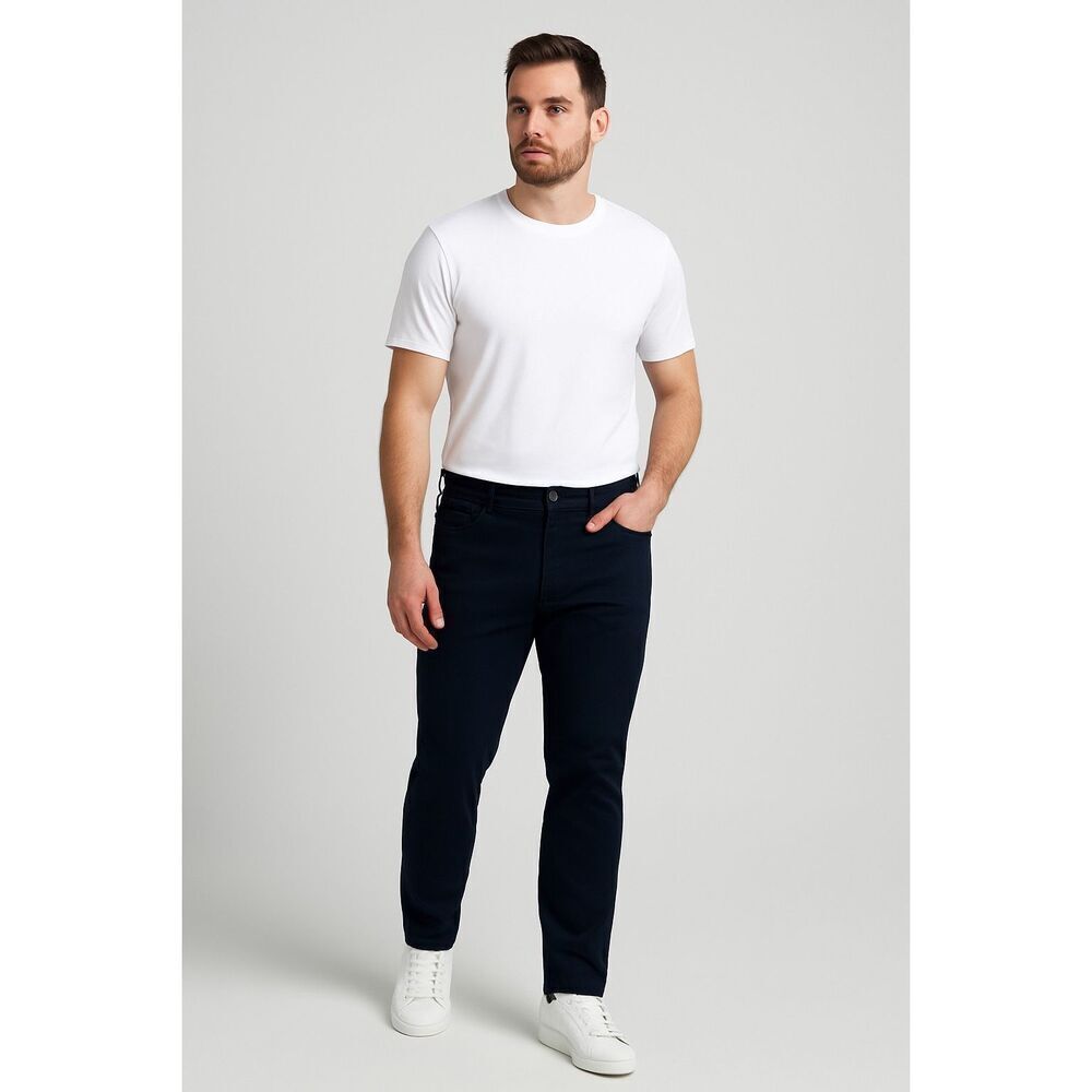 FRIED DENIM Men’s Slim Jeans 42x30 Dark Blue Stretch Cotton Blend Classic Fit